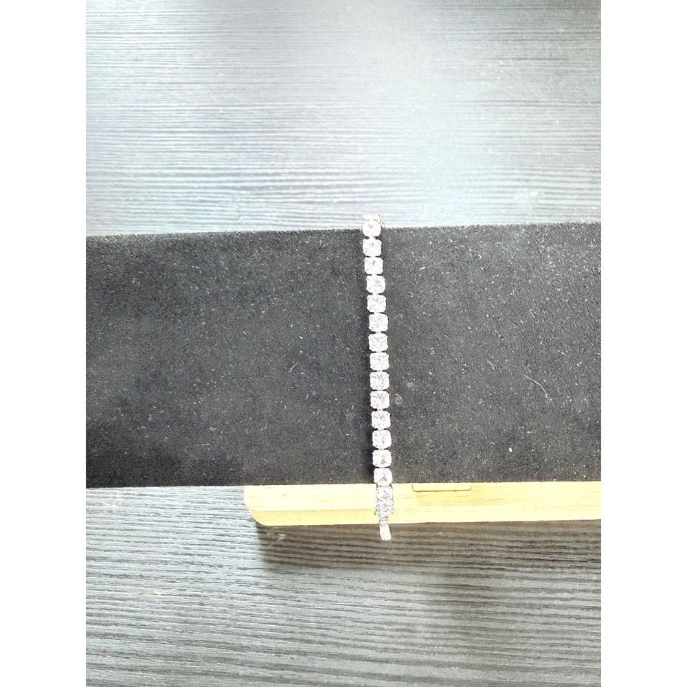 Tennis Bracelet Womens 6.75in Silver S925 Sterling Cubic Zirconia CZ